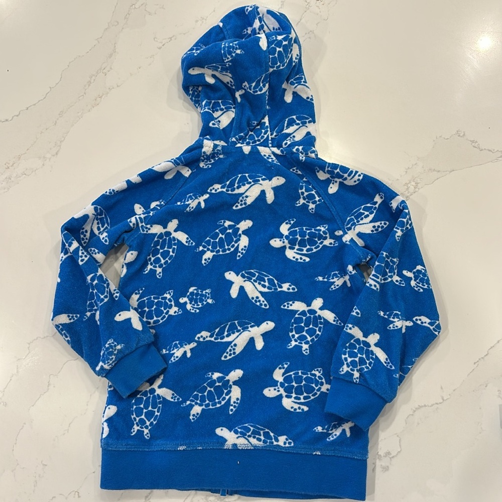 Mini Boden Turtle Terry Hoodie - Picture 2 of 3